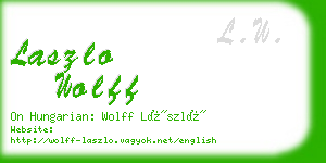 laszlo wolff business card